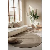 HANSE HOME Rangpur rund und oval", braun, B:100cm H:10mm L:100cm, Jute, Teppiche, Teppich, handgewebt, 100% Jute, Natur, Wohnzimmer, Flur, Boho, Skandi