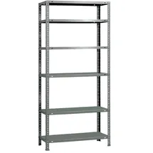 Simon Rack Metallregal 200 x 90 x 40 cm Grau