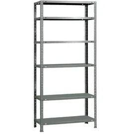 Simon Rack Metallregal 200 x 90 x 40 cm Grau
