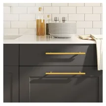 vidaXL Möbelgriffe 5 Stk. Golden 192 Mm Edelstahl