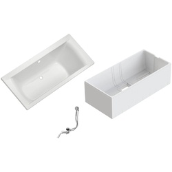 Badewanne OTTOFOND "Set Duobadewanne" Badewannen weiß Badewannen 1900800 mm, Duobadewanne