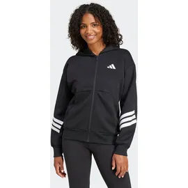 adidas Future Icons 3-Streifen Reißverschlusspullover Black S