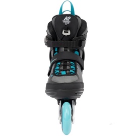 K2 Alexis 80 Alu Inline Skates, Grey - Cyan, EU: 40