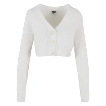 URBAN CLASSICS Cropped Feather Strickjacke - M