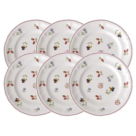 Villeroy & Boch Petite Fleur Brotteller 17 cm weiß 6er Set