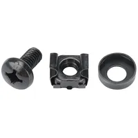 HMF 61024 Käfigmuttern Serverschrank, 24er Set, schwarz