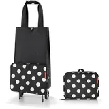 Reisenthel foldabletrolley - Faltbarer, kompakter Einkaufswagen - einfach zu verstauen, Couleur:dots White