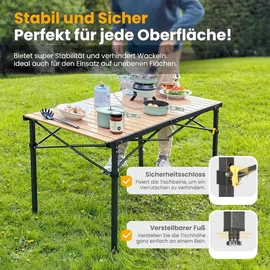 HOMECALL Klapptisch 70 x 70 x 118 cm