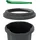 Exacompta Tri Bin EcoBlack 50 l Schwarz