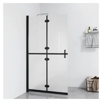VidaXL Faltbare begehbare Duschwand ESG-Glas mattiert 70x190 cm