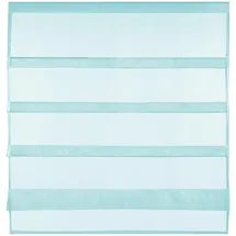 BestLivings Bistrogardine Raffoptik 100 x 110 cm türkis