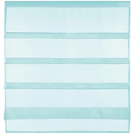 BestLivings Bistrogardine Raffoptik 100 x 110 cm türkis