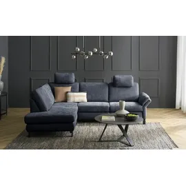Max Schelling Eckcouch Flachgewebe 3-Sitzer Blau