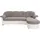 DOMO collection Eckcouch Kunstleder 3-Sitzer Grau