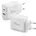 Steckdosen-Ladegerät mit USB-C weiß