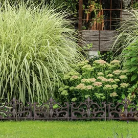 Relaxdays Beetzaun, 10er Set, Gusseisen, HxB: 27 x 27 cm,