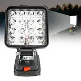 Leikurvo Led Strahler Akku, Baustrahler Led Akku, Makita-akku Lampe 18V, Arbeitsleuchte Led Akku mit 16 Superhelle Lampenperlen, Arbeitsleuchte Baustellenlampe für Makita-akku 18V