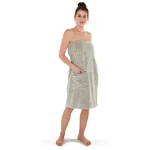 Möve Eden Sauna-Sarong Handtücher Silber Damen