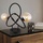 GLOBO LED Tischlampe Retro Wohnzimmerlampe Edison Tischleuchte amber schwarz 2 flammig