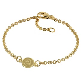 trendor 75090 Armband für Babys 333 Gold/8 Kt mit Engel-Plakette 14 cm
