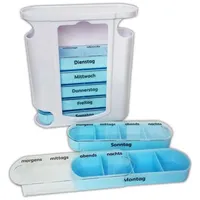 Reinex Pillendose 7 Tage PILLENBOX Pillendose Tablettenbox Medikamentenbox DE 19, Pillen Box Dose blau