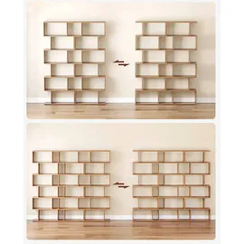 VASAGLE Bücherregal 70 x 24 x 190,5 cm Braun