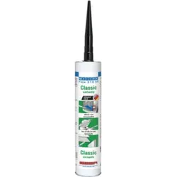 WEICON Flex 310 M® Classic, elastischer Klebstoff auf MS-Polymer-Basis für den vielseitigen Einsatz, 310 ml, schwarz