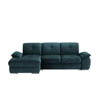 Ecksofa  Gladys , blau , Maße (cm): B: 282 H: 103 T: 197.0