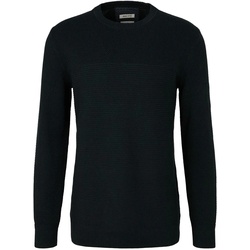 Tom Tailor Herren Rundhals Pullover BASIC STRUCTURED Dark Gable Grün Grau 13159 S
