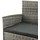 Juskys Fort Myers Polyrattan Gartenmöbel-Set Grau-meliert/Grau