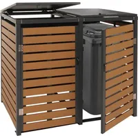 MCW Mülltonnenverkleidung MCW-K14 134 x 84 x 119 cm braun