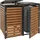 MCW Mülltonnenverkleidung MCW-K14 134 x 84 x 119 cm braun