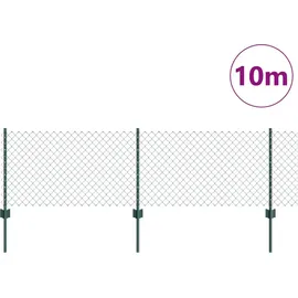 vidaXL Zaunpfosten 0,6 x 1000 cm Grün/Stahl