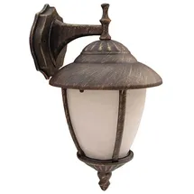 Rabalux Außenwandleuchte Metall 37,0 cm E27 dimmbar IP43 gold-weiß