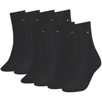 TOMMY HILFIGER Damen Socken, 8er Pack - Sock Casual, ECOM, Kurzsocken, uni Schwarz 39-42