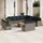 vidaXL Garten-Lounge-Set 14-tlg. grau