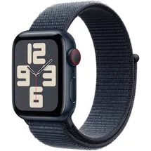 Apple Watch SE GPS + Cellular 40 mm Aluminiumgehäuse Mitternacht, Sport Loop Tinte