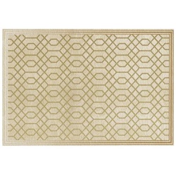 mySPOTTI Tischset »Elly«, rechteckig, Kunstleder, beige/goldfarben