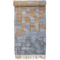 Bloomingville Vikka Teppich, Blue, Jute