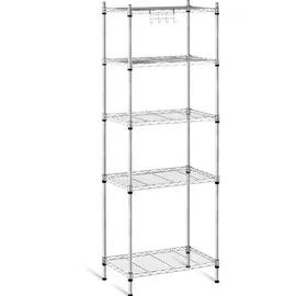Royal Catering Metallregal 35 x 55 x 150 cm 150 kg grau