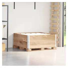 vidaXL Paletten-Aufsatzrahmen 100 x 100 x 0 cm Braun