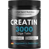 Exvital Creatin Monohydrat 3000 Giga Tabs von EXVital Sport, Nutrition 300 Tabletten 345 g