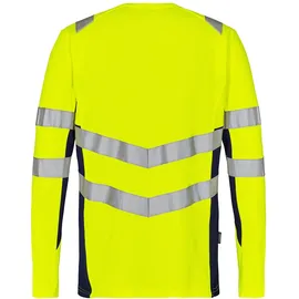 Engel Warnschutz Langarmshirt Safety - XXL - gelb/marine