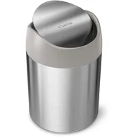 simplehuman Mini-Abfalleimer 1,5 l Silber