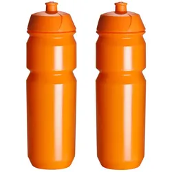 Trinkflasche - 2x 750ml - Shiva - Orange - Wasserflasche 750ML