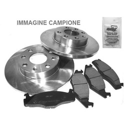 Bestprice 2x Bremsscheibe + Bremsbeläge Hinterachse für Mitsubishi