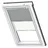 VELUX Verdunkelungsrollo Duo DFD M08 0705S Grau/Weiß Schiene: alu