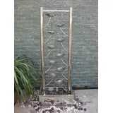 Köhko Wasserwand Edelstahl Blättenform 97CM mit LED-Beleuchtung