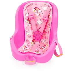 bayer Design Puppen-Fahrradsitz, pink mit Einhorn