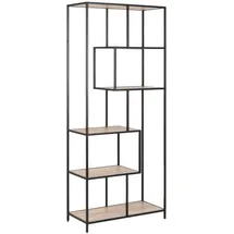Actona Bücherregal 77 x 35 x 185 cm Schwarz